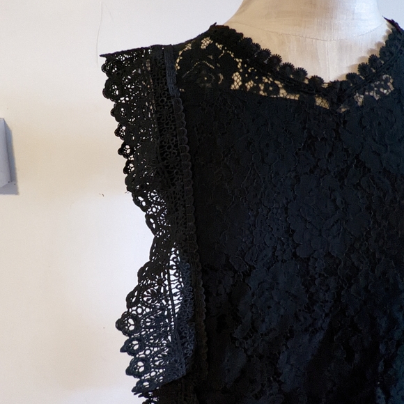 D.Moda Black lace blouse - Picture 5 of 5